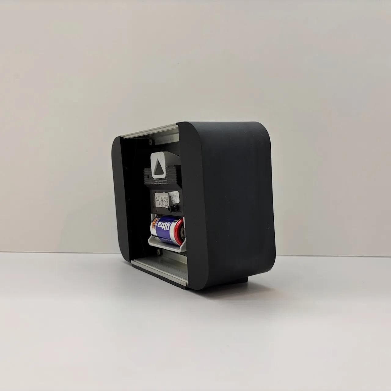 Zegar kominkowy, multikolor, plastik, metal, Niemcy, lata 80. - 14926