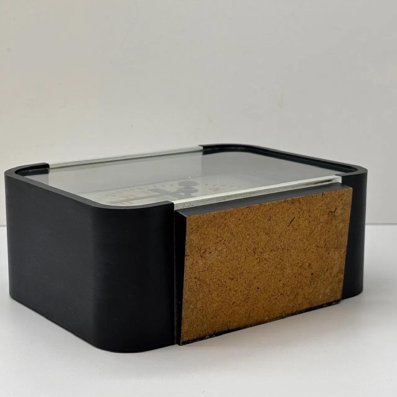 Zegar kominkowy, multikolor, plastik, metal, Niemcy, lata 80. - 14920