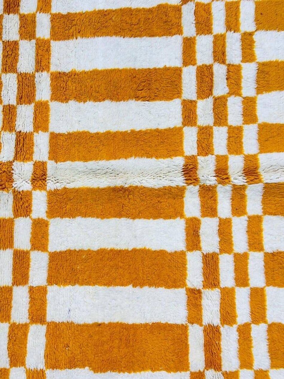 Ręcznie tkany dywan 150x250 cm, wełna, pomarańczowy, Maroko - 206777