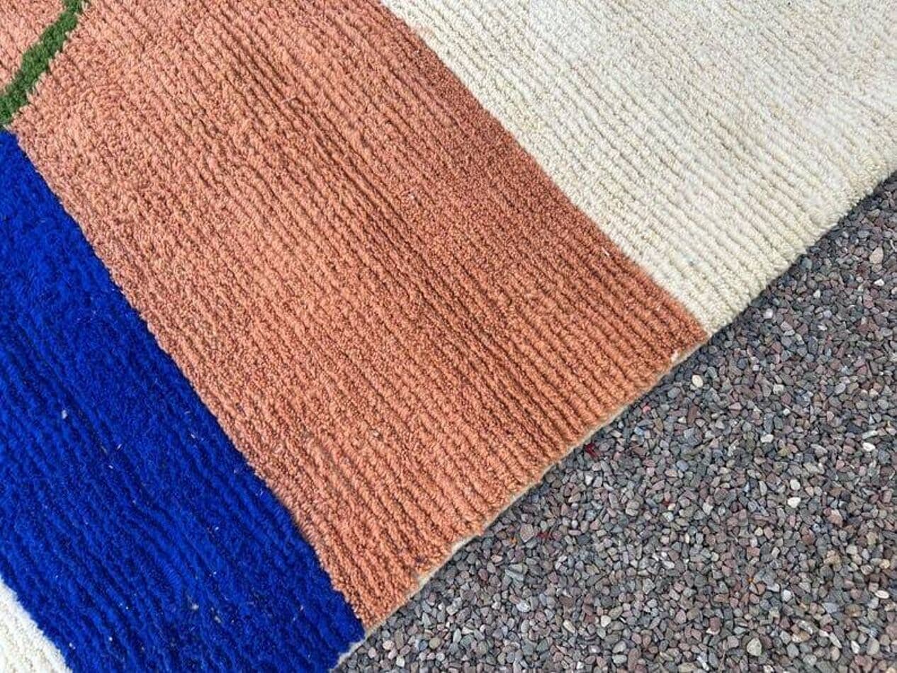 Ręcznie tkany dywan 150x250 cm, wełna, multikolor, Maroko - 206634