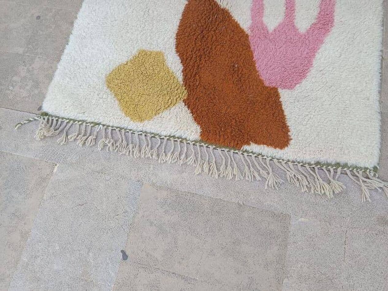 Ręcznie tkany dywan 150x250 cm, wełna, multikolor, Maroko - 206619