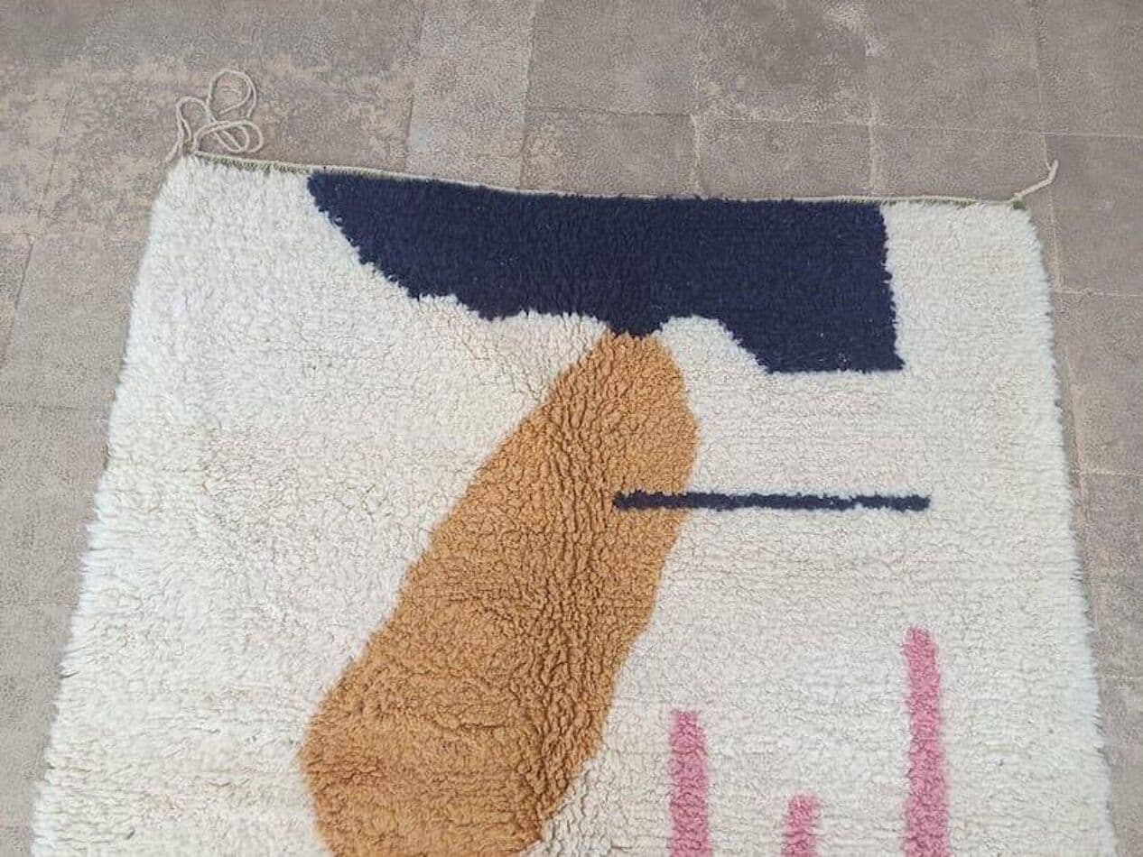 Ręcznie tkany dywan 150x250 cm, wełna, multikolor, Maroko - 206617