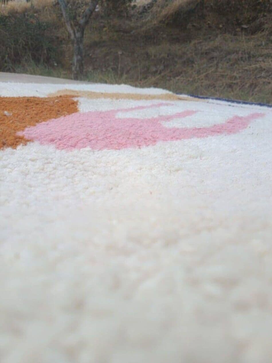 Ręcznie tkany dywan 150x250 cm, wełna, multikolor, Maroko - 206622