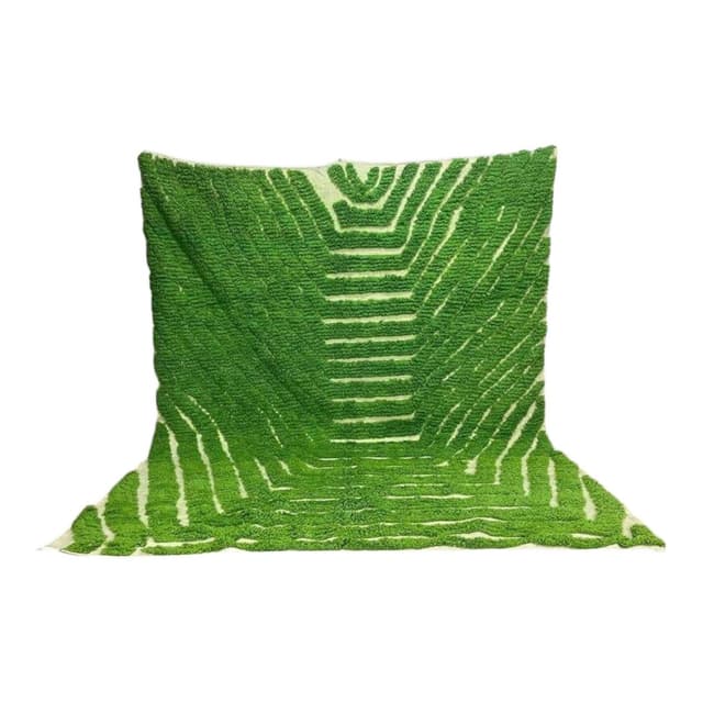 Ręcznie tkany dywan 150x250 cm, wełna, zielony, Maroko - WYMIARY