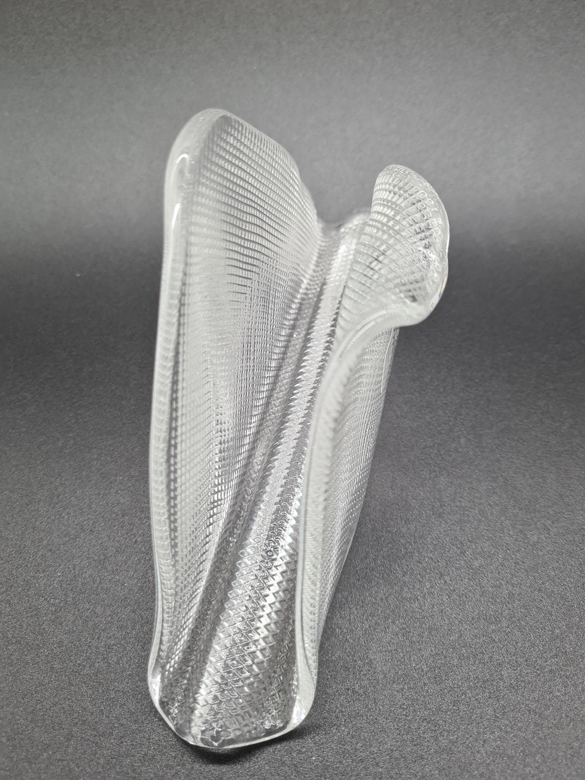 Włoski serwetnik ze szkła prasowanego z IVV, lata 70. XX wieku - 206028