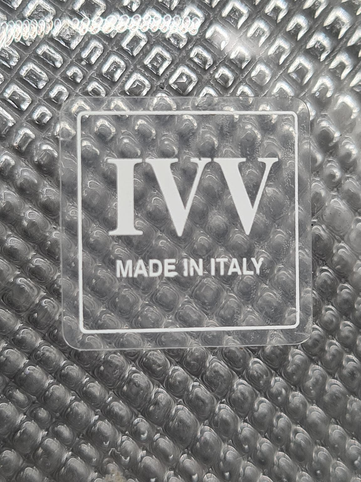 Włoski serwetnik ze szkła prasowanego z IVV, lata 70. XX wieku - 206027