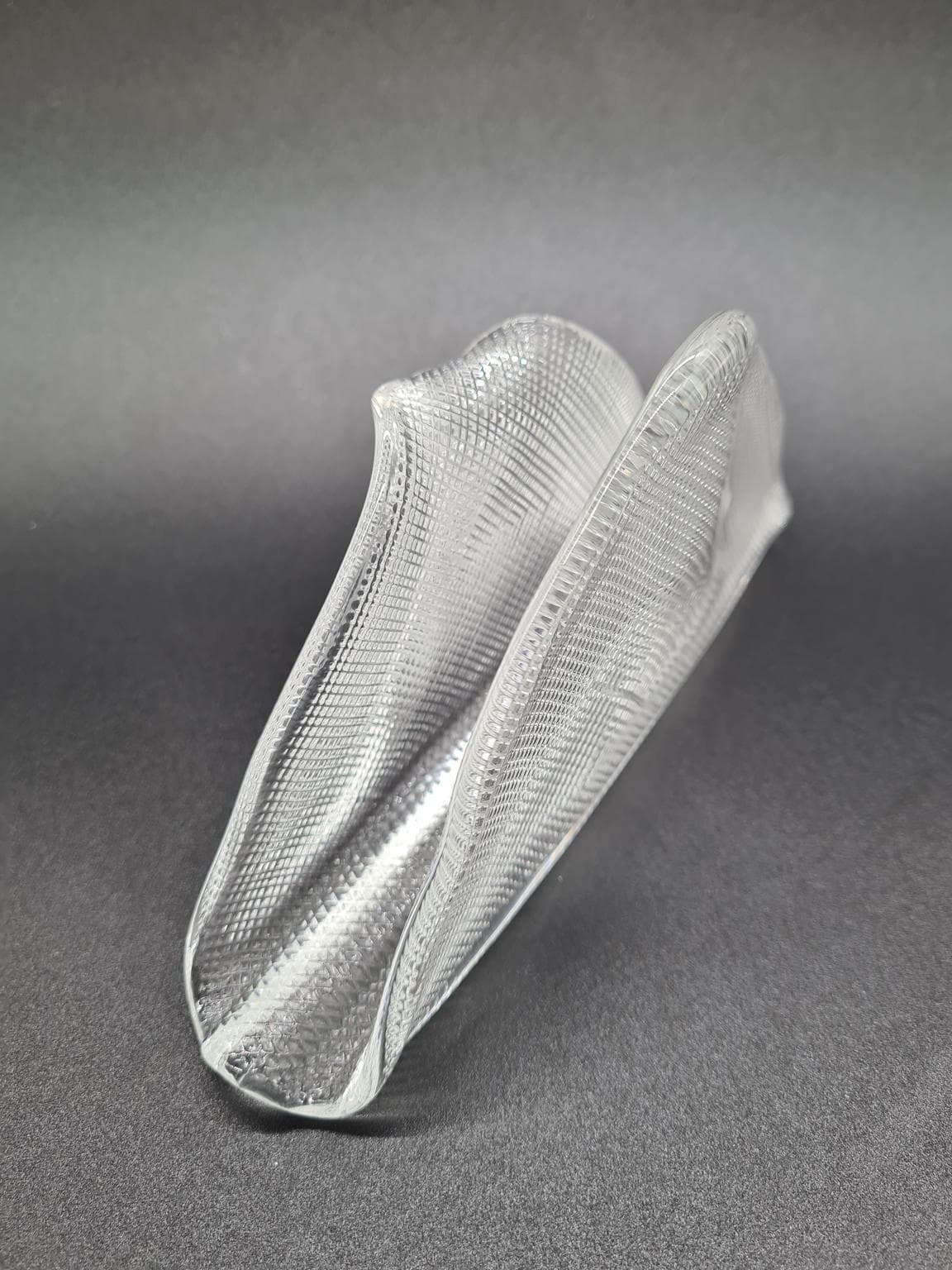 Włoski serwetnik ze szkła prasowanego z IVV, lata 70. XX wieku - 206018