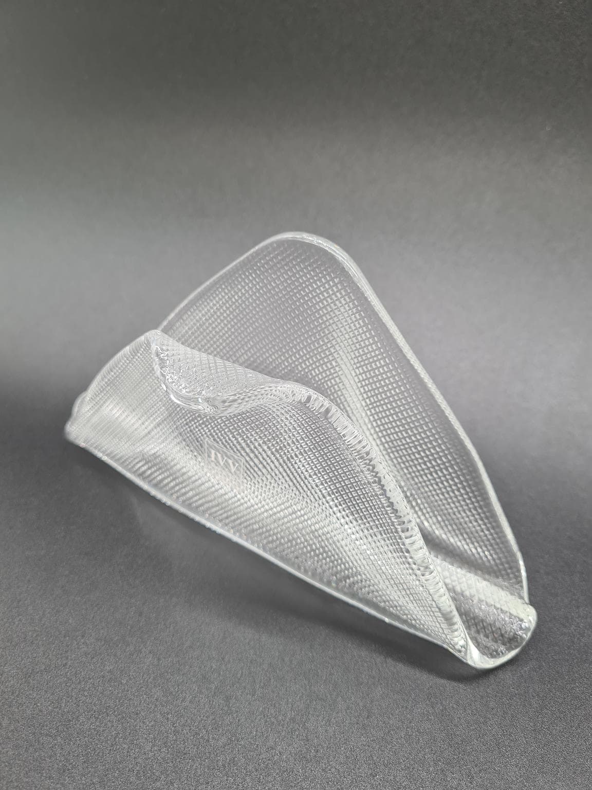 Włoski serwetnik ze szkła prasowanego z IVV, lata 70. XX wieku - 206020