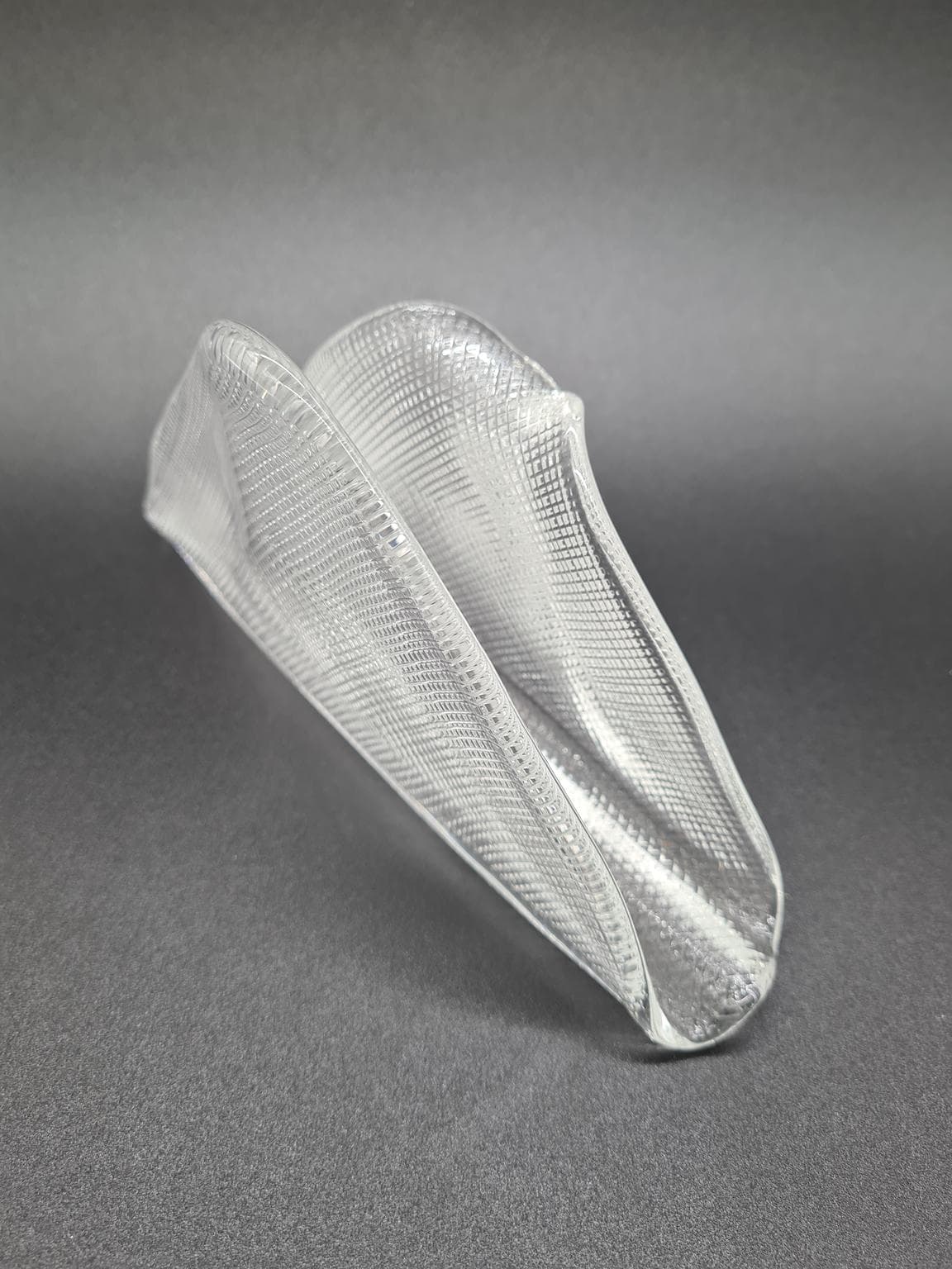 Włoski serwetnik ze szkła prasowanego z IVV, lata 70. XX wieku - 206023