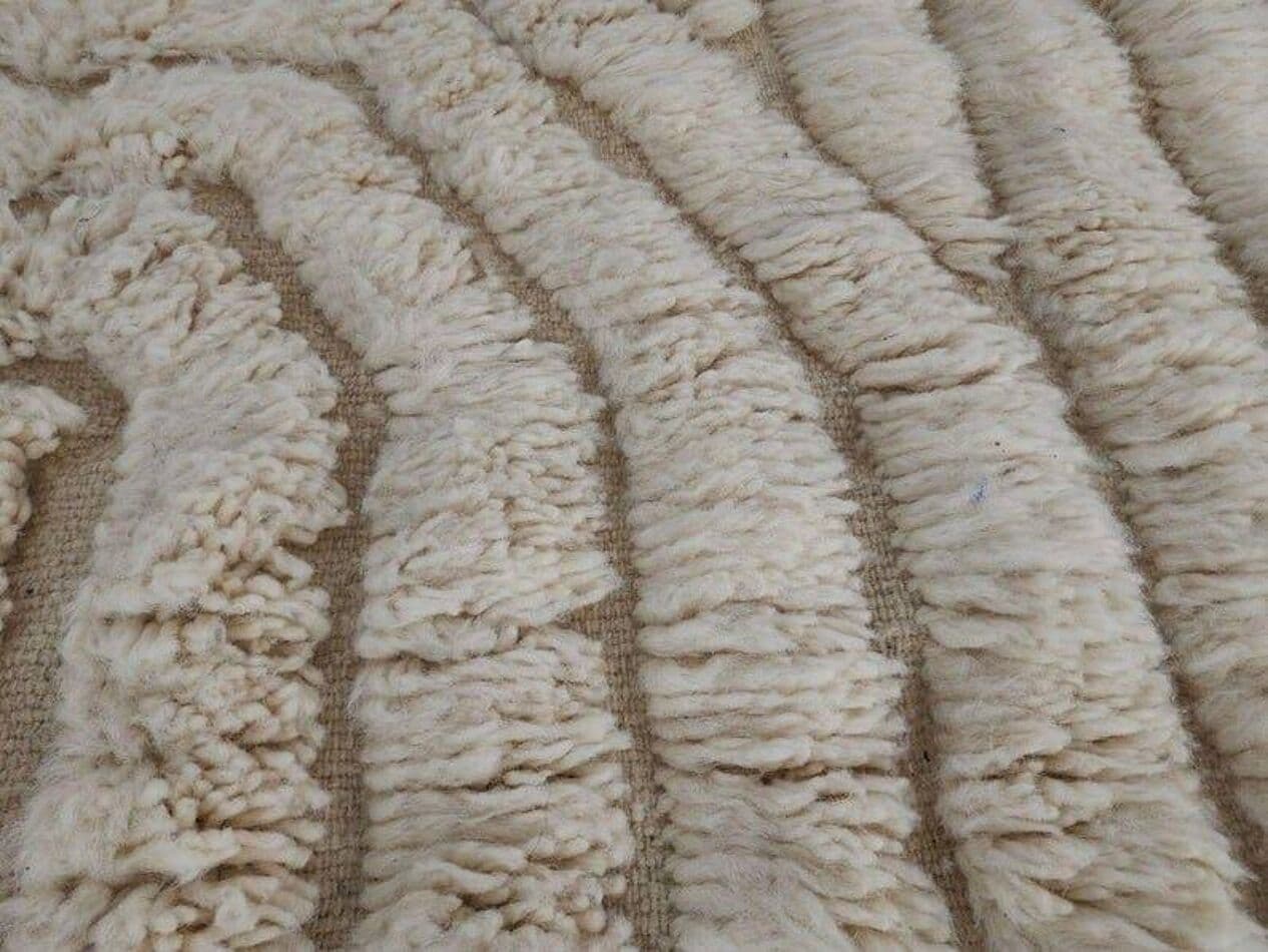 Ręcznie tkany dywan 150x250 cm, wełna, biały, Maroko - 206598