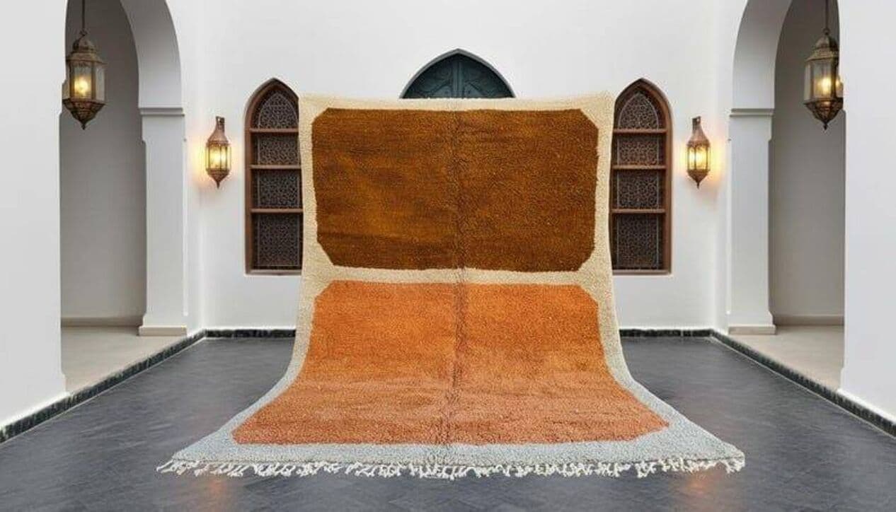 Ręcznie tkany dywan 150x250 cm, wełna, multikolor, Maroko - 206559