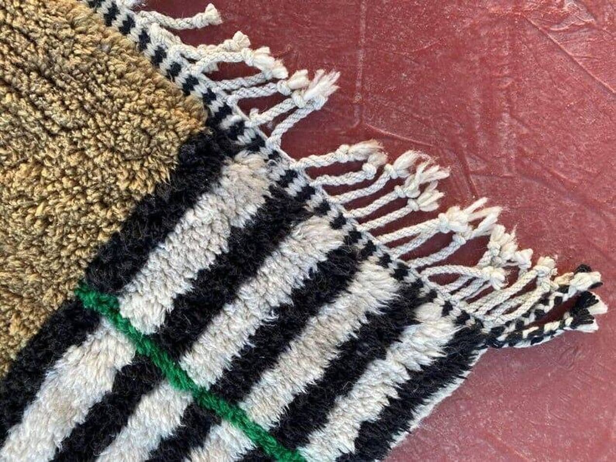 Ręcznie tkany dywan 150x250 cm, wełna, multikolor, Maroko - 206547