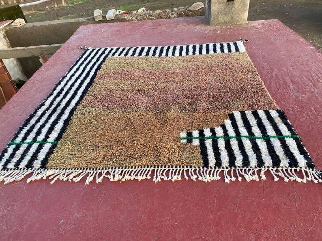 Ręcznie tkany dywan 150x250 cm, wełna, multikolor, Maroko - 206546