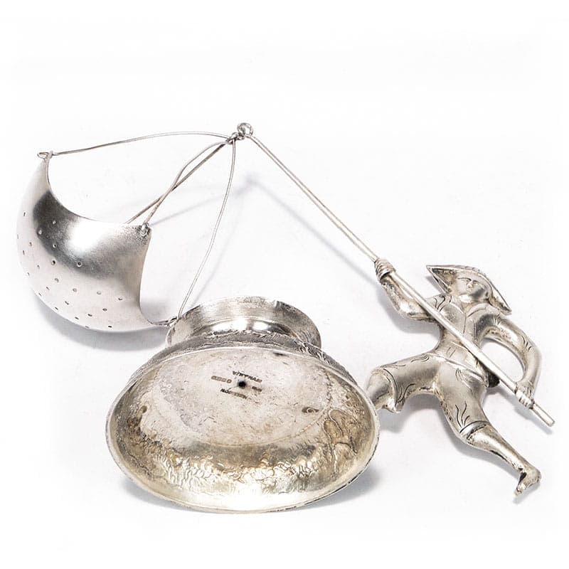 Sitko do herbaty figuralne, srebro, Wietnam, lata 50. - 206101