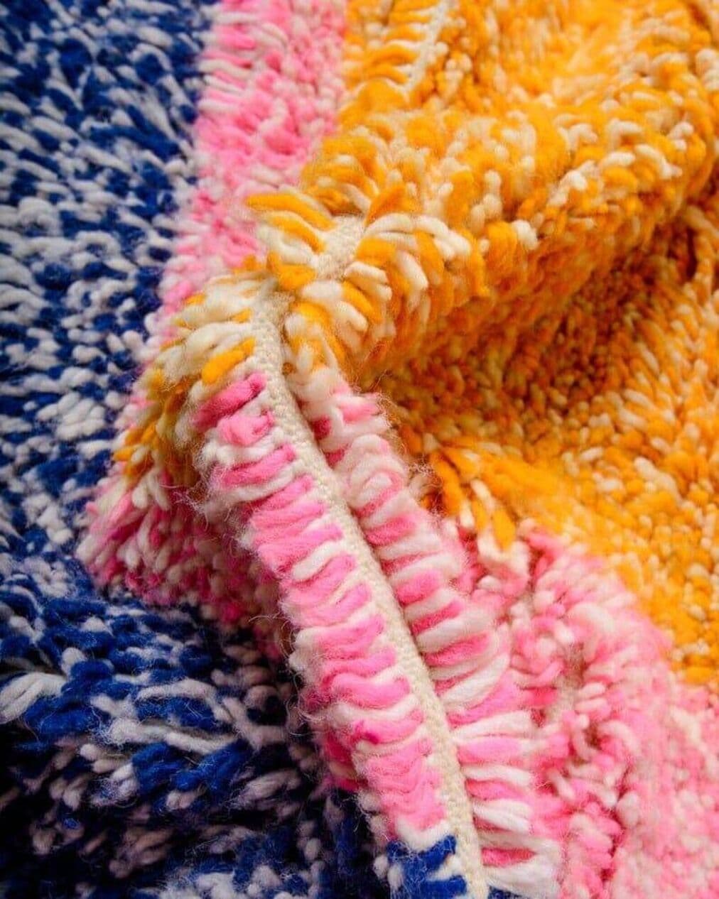 Ręcznie tkany dywan 150x250 cm, wełna, multikolor, Maroko - 206507