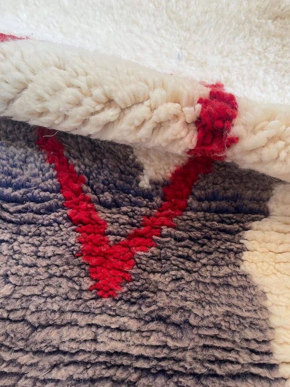 Ręcznie tkany dywan 150x250 cm, wełna, multikolor, Maroko - 206498