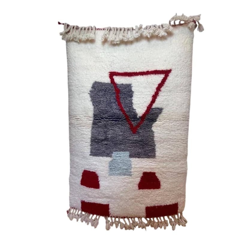 Ręcznie tkany dywan 150x250 cm, wełna, multikolor, Maroko