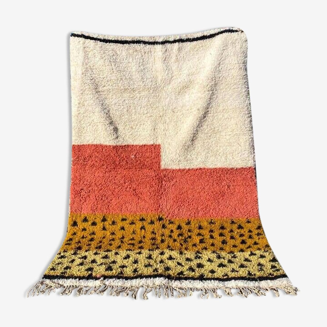 Ręcznie tkany dywan 200x300 cm, wełna, multikolor, Maroko - 206485