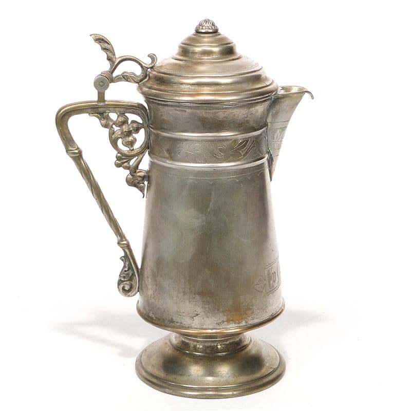 Dzban na wino Art Nouveau, złoty, mosiądz, Niemcy, początek XX w. - 206187