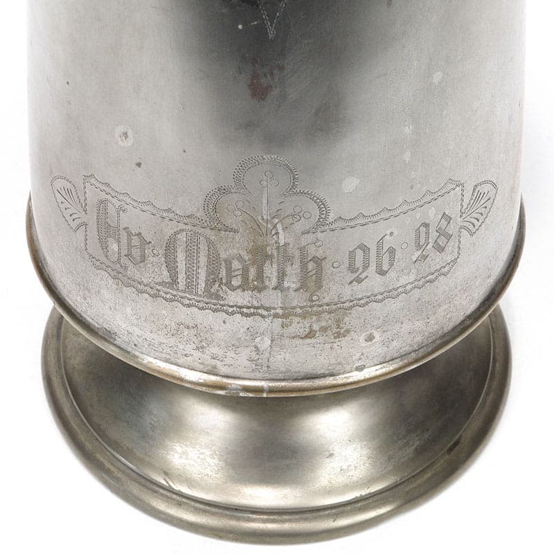 Dzban na wino Art Nouveau, złoty, mosiądz, Niemcy, początek XX w. - 206185