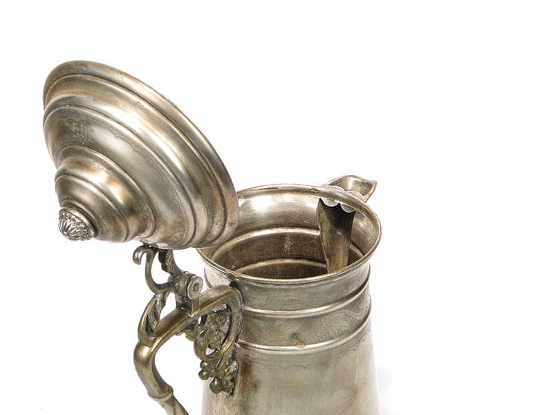 Dzban na wino Art Nouveau, złoty, mosiądz, Niemcy, początek XX w. - 206175