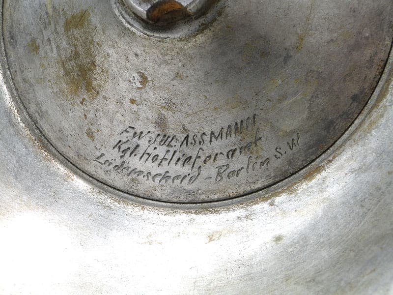 Dzban na wino Art Nouveau, złoty, mosiądz, Niemcy, początek XX w. - 206180