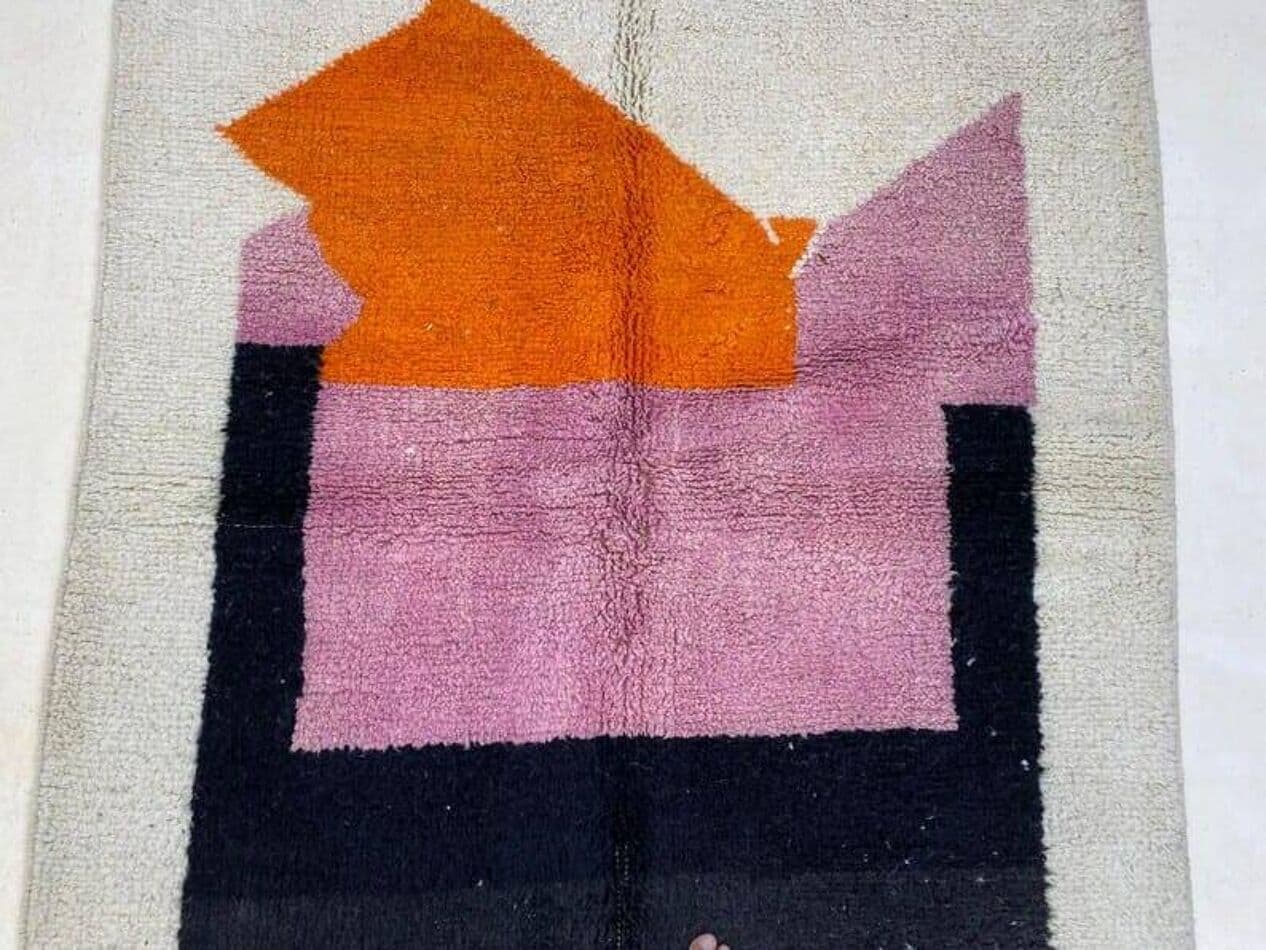 Ręcznie tkany dywan 150x250 cm, wełna, wielokolorowy, Maroko - 206357