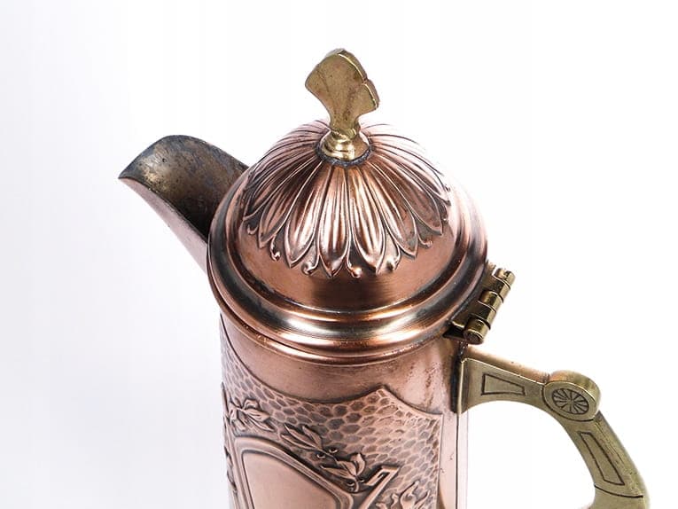 Dzban do wina Art Nouveau, miedź, mosiądz, Niemcy, początek XX w. - 206249