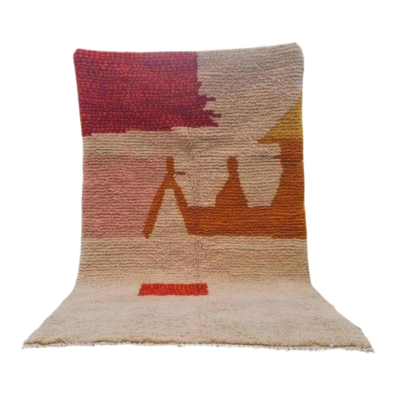 Ręcznie tkany dywan 150x250 cm, wełna, multikolor, Maroko - 207426