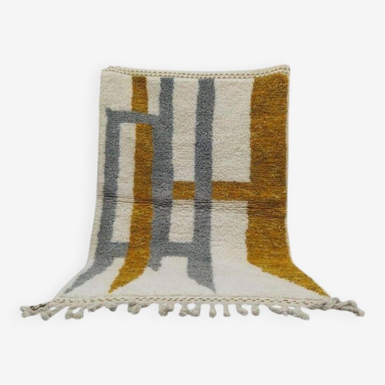 Handwoven rug 150x250 cm, wool, multicolor, Morocco - 207324