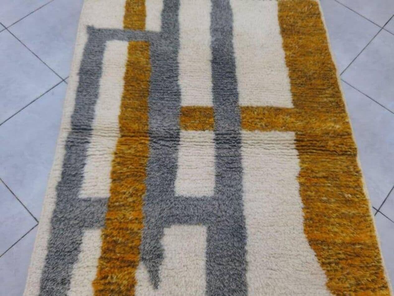 Handwoven rug 150x250 cm, wool, multicolor, Morocco - 207327