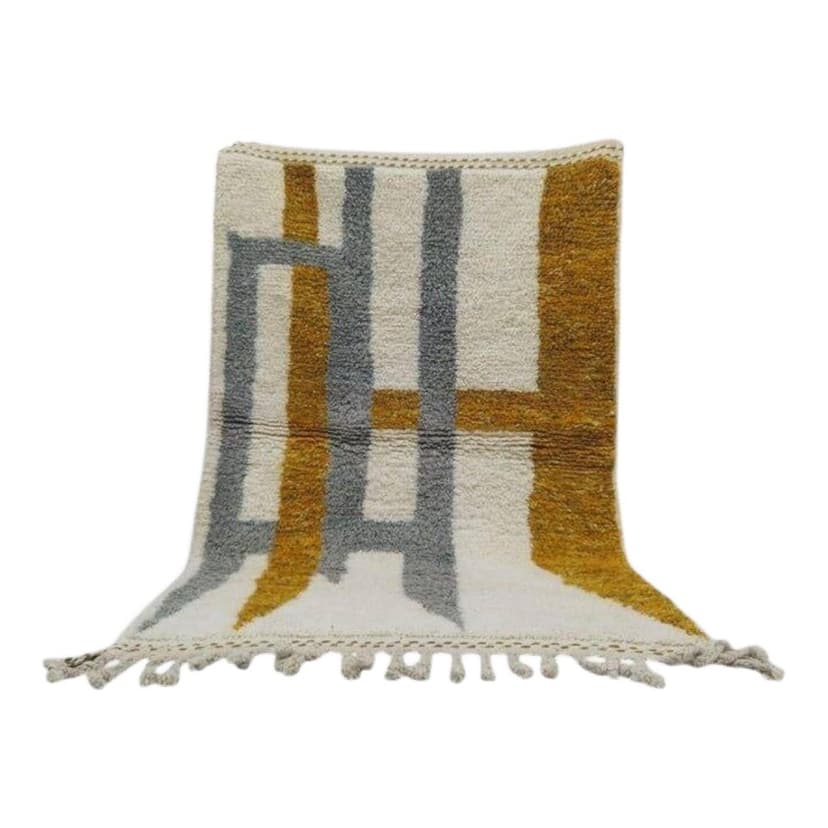 Ręcznie tkany dywan 150x250 cm, wełna, multikolor, Maroko