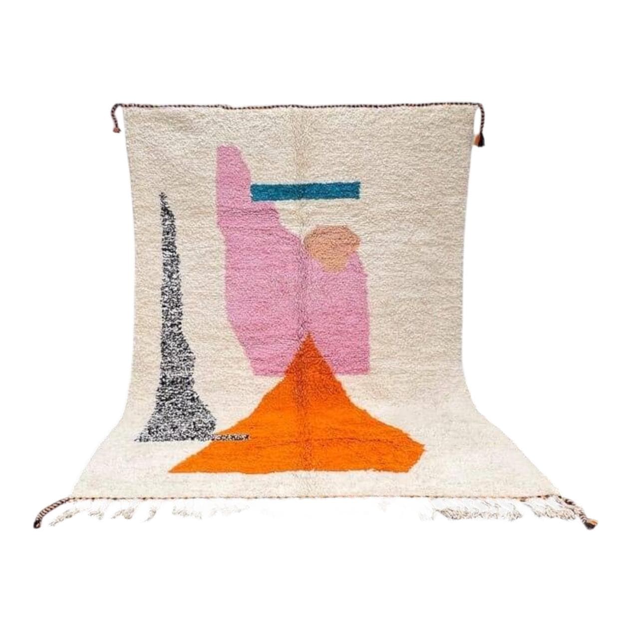 Handwoven rug 150x250 cm, wool, multicolor, Morocco - 207392