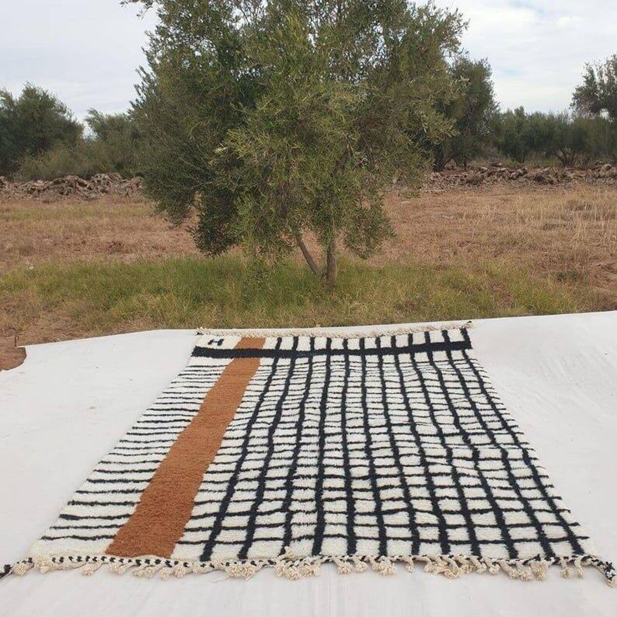 Handmade wool rug 200x300 cm, multicolor, Morocco - 207288