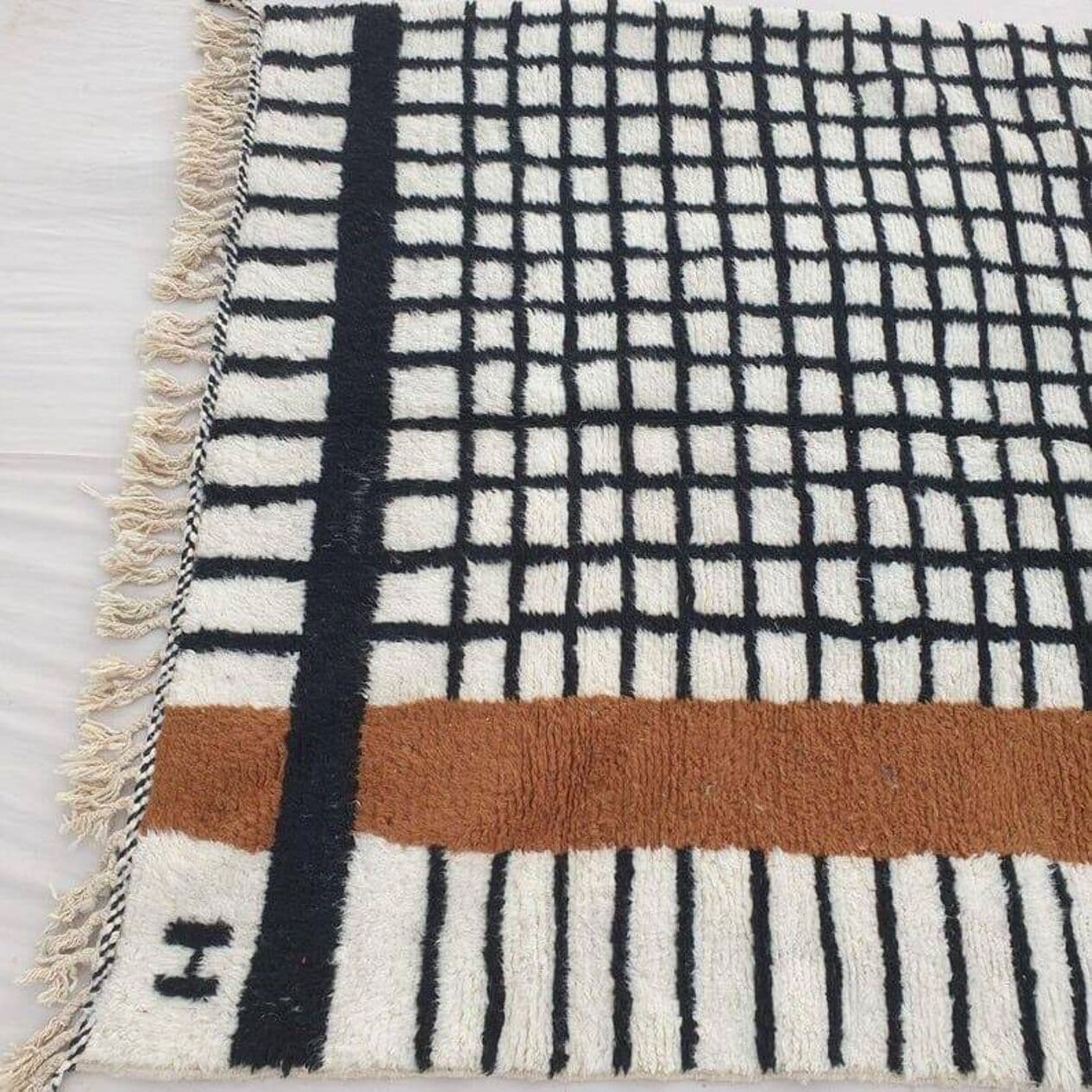 Handmade wool rug 200x300 cm, multicolor, Morocco - 207287
