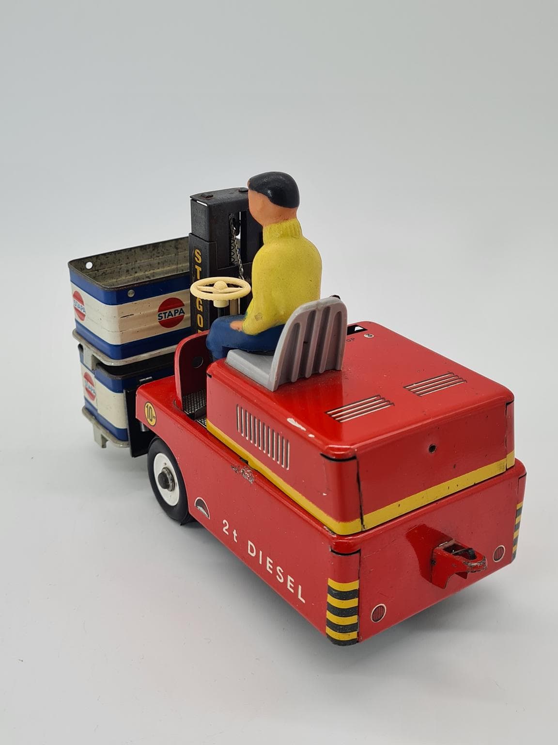 Metalowy wózek widłowy firmy Stagor z pudłami firmy Stapa, Niemcy, lata 60. XX wieku - 207193