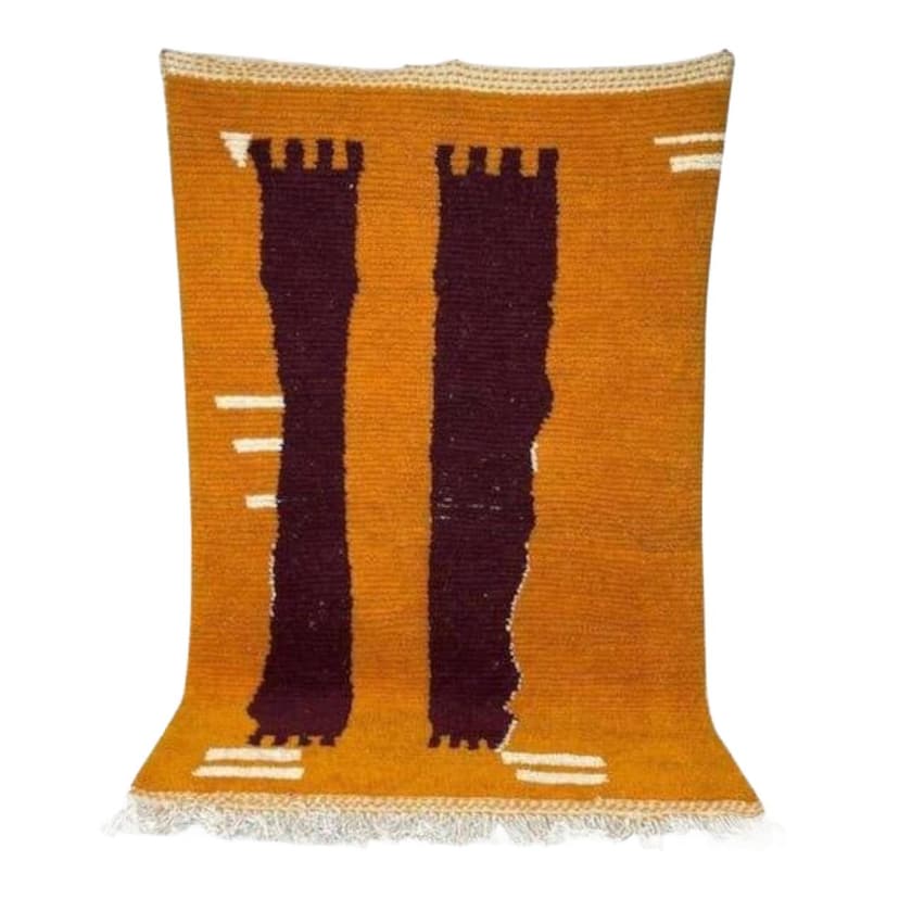 Ręcznie tkany dywan 150x250 cm, wełna, wielokolorowy, Maroko