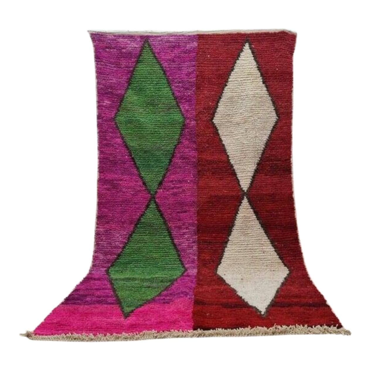 Handwoven rug 150x250 cm, wool, multicolour, Morocco