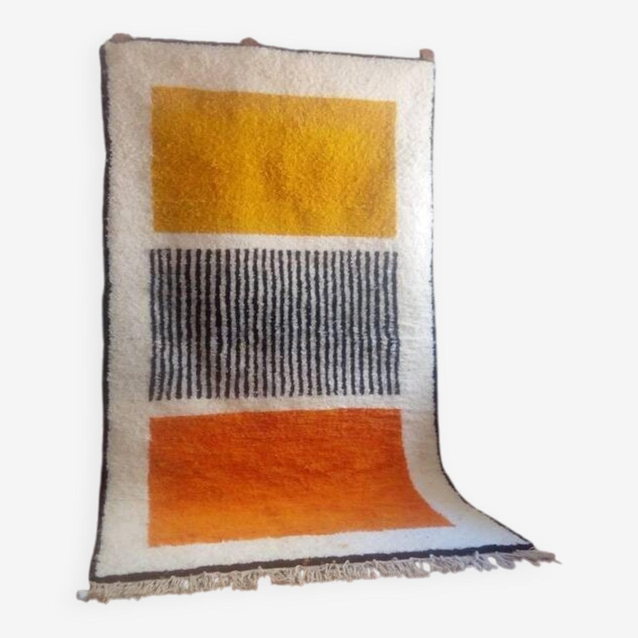 Ręcznie tkany dywan 150x250 cm, wełna, multikolor, Maroko - 208275