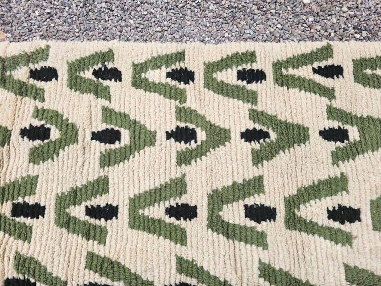 Ręcznie tkany dywan 200x300 cm, wełna, beżowy, Maroko - 208274