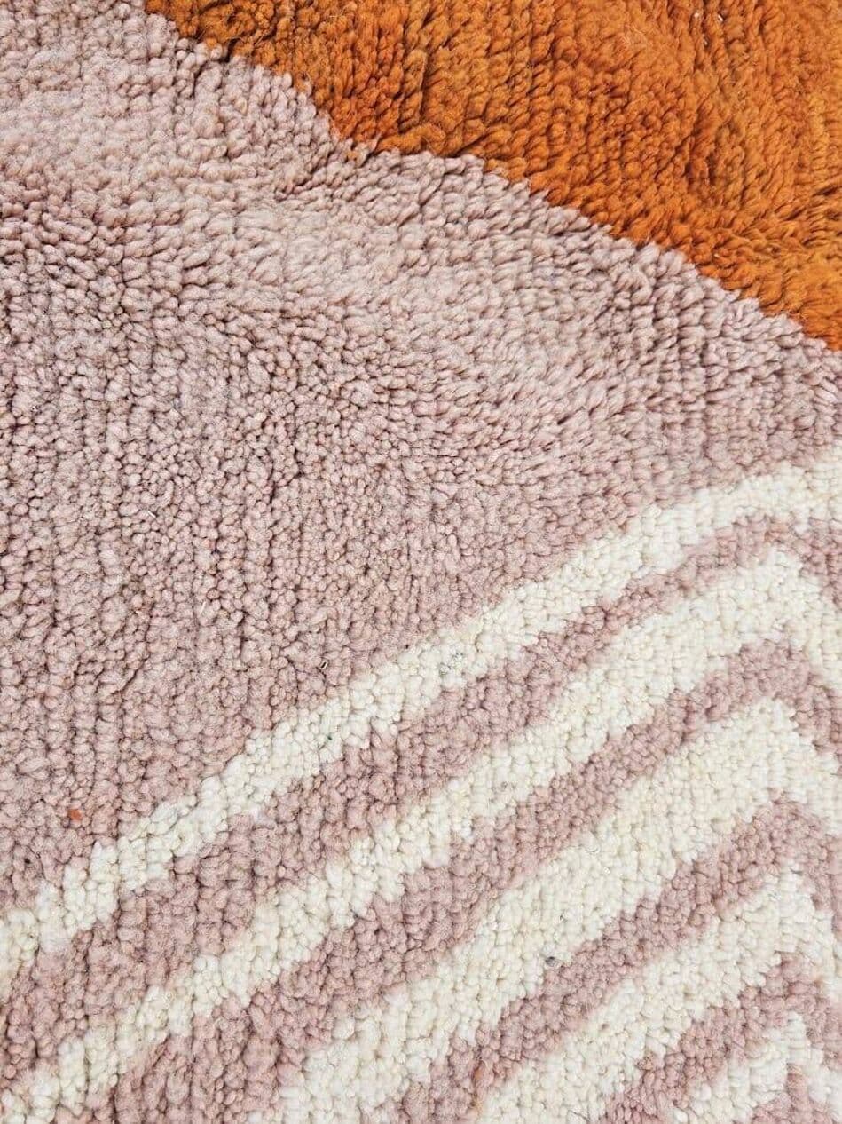 Handwoven rug 150x250 cm, wool, multicolor, Morocco - 208267