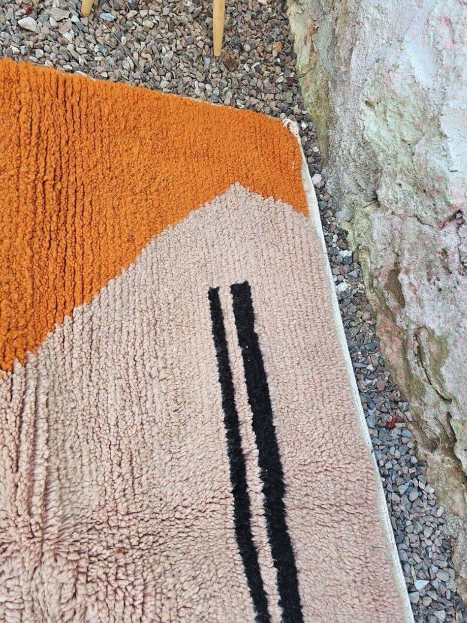 Handwoven rug 150x250 cm, wool, multicolor, Morocco - 208264