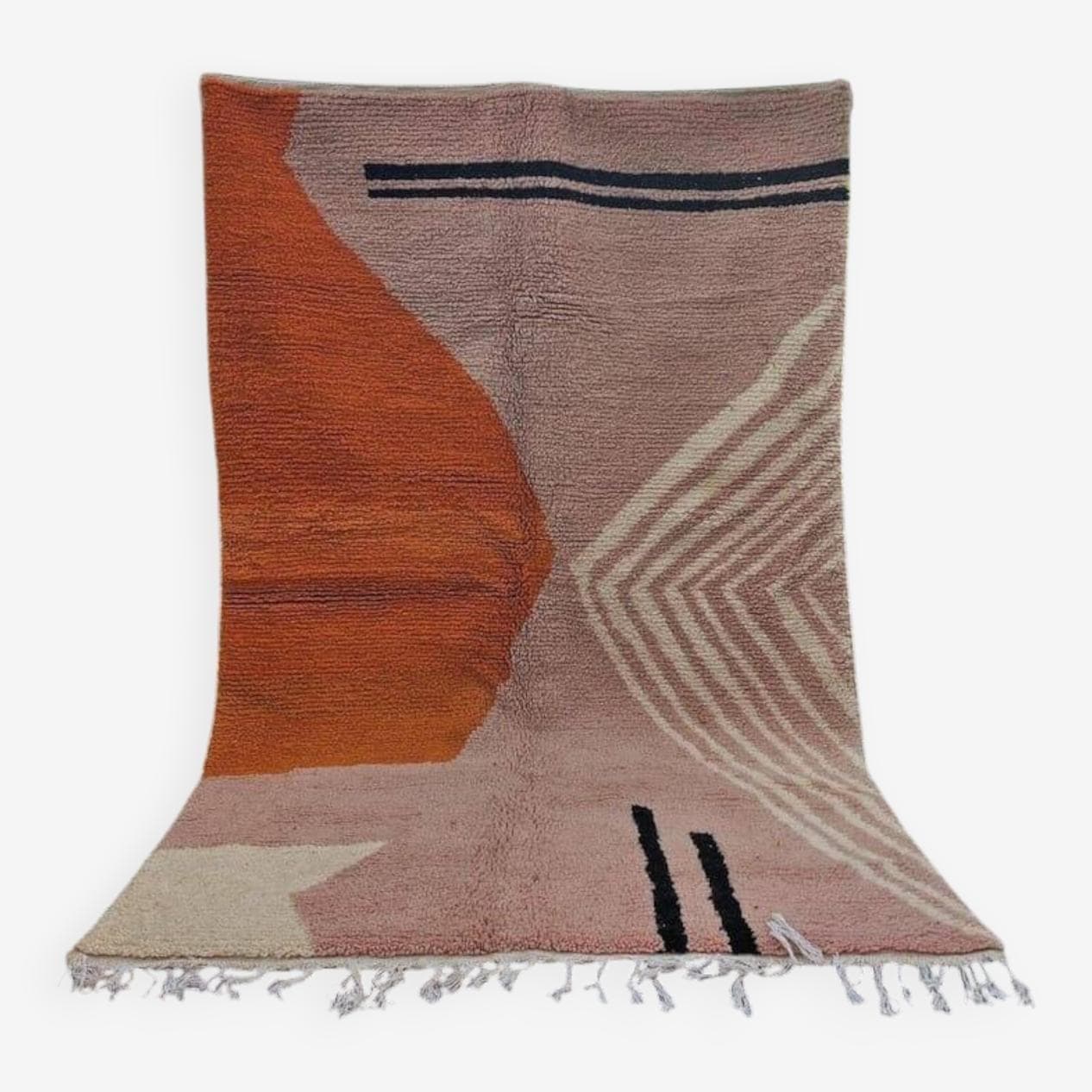 Handwoven rug 150x250 cm, wool, multicolor, Morocco - 208261