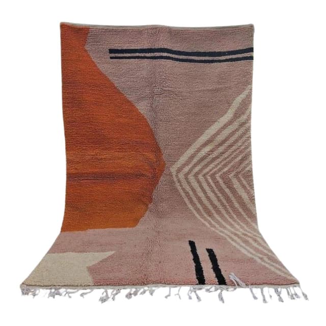 Handwoven rug 150x250 cm, wool, multicolor, Morocco - DIMENSION