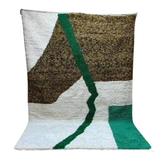 Ręcznie tkany dywan 150x250 cm, wełna, multikolor, Maroko - WYMIARY