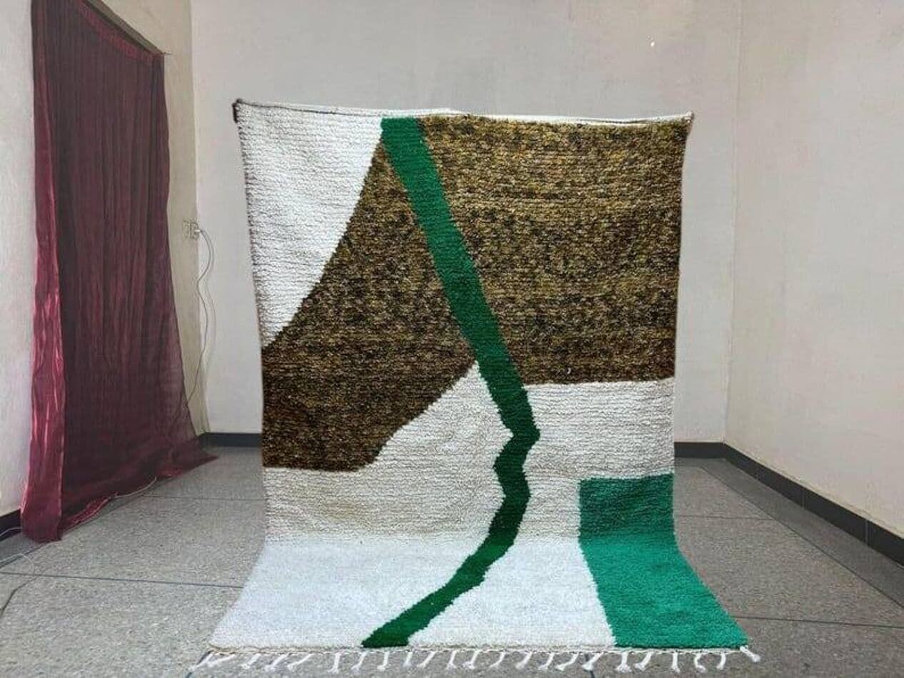 Ręcznie tkany dywan 150x250 cm, wełna, multikolor, Maroko - 208234