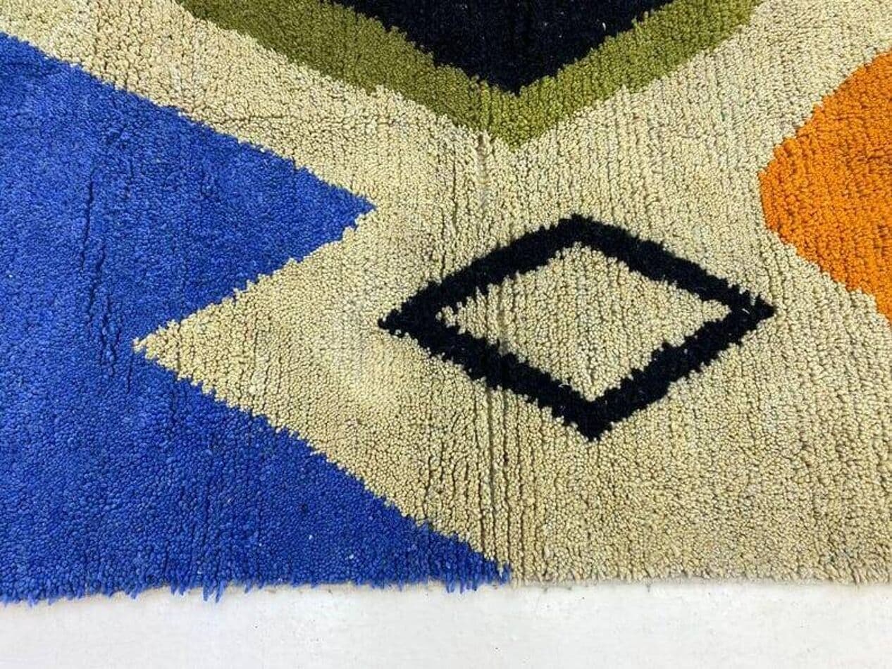 Ręcznie tkany dywan 150x250 cm, wełna, multikolor, Maroko - 208220