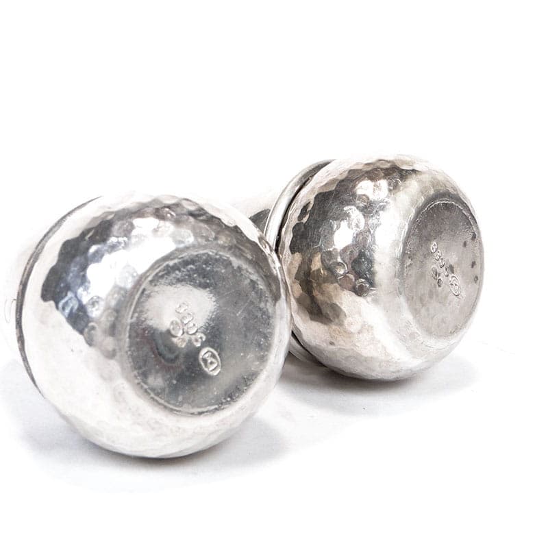 Pair of salt shakers acorn, silver, Sweden, early 20th c. - 207370