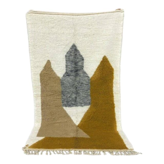 Ręcznie tkany dywan 200x300 cm, wełna, multikolor, Maroko - WYMIARY