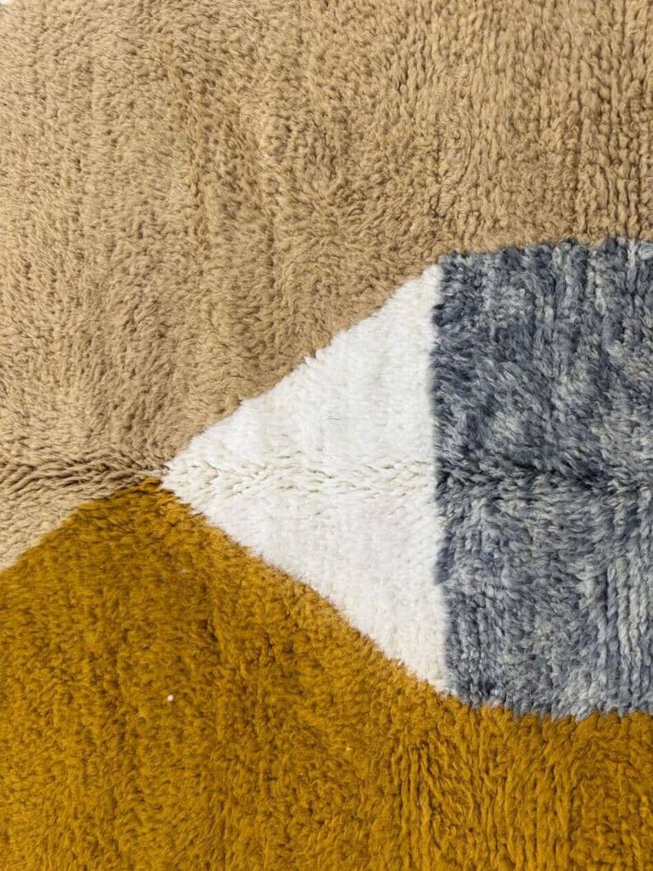 Ręcznie tkany dywan 200x300 cm, wełna, multikolor, Maroko - 208088